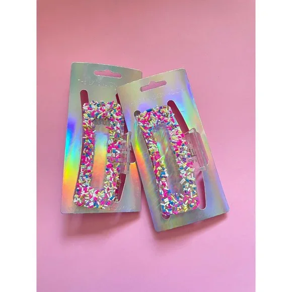 Confetti Sprinkle Hair Claw Clip Hair Accessories Birthday Gift - Picture 6 of 6